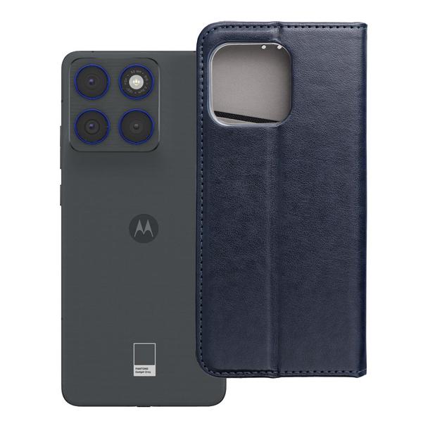 Etui z klapką na Motorola EDGE 70 Smart Magneto granatowe