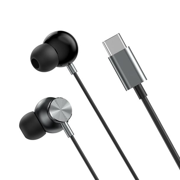 WiWU - Słuchawki stereo na kablu EB315 USB C (DAC) - szare