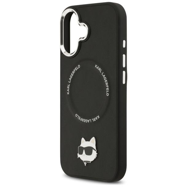KARL LAGERFELD futerał do IPHONE 17 kompatybilny z MagSafe KLHMP17SPSMLRCHK (PU Choupette Pin) czarny