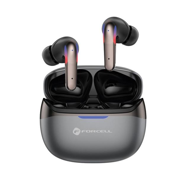 Słuchawki bezprzewodowe douszne TWS Forcell F-Audio Pulse Pro ANC + ENC czarny 0INT