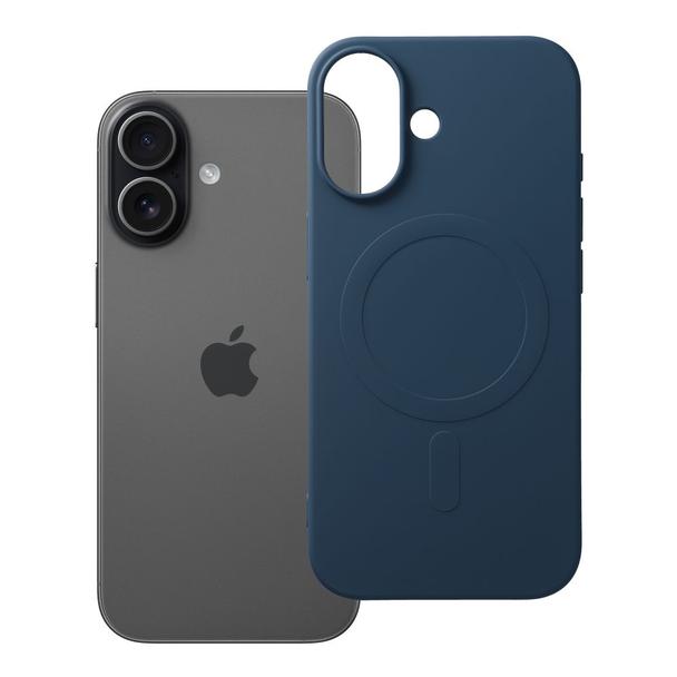 Futerał do iPhone 17 Silicone Mag Cover zgodny z MagSafe (big hole) niebieski