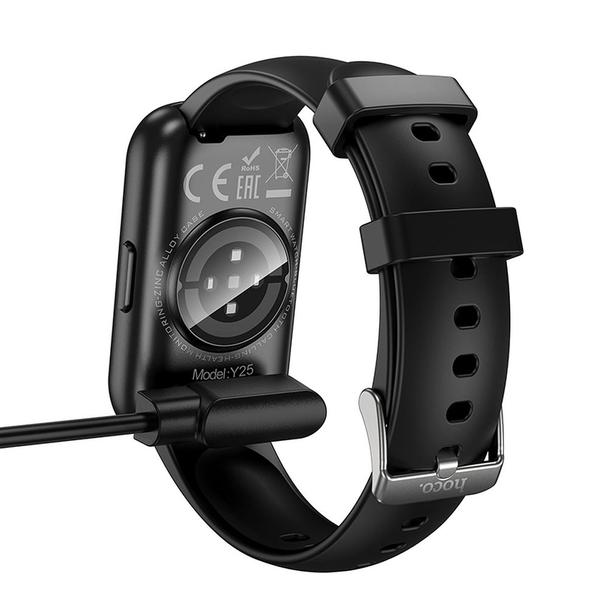 Kabel do ładowania smartwatcha Hoco 0,6 m Y25 czarny
