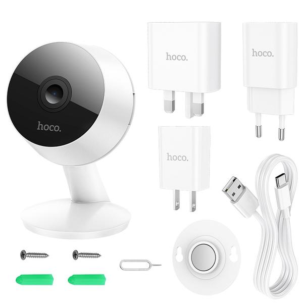 Kamera wewnętrzna Hoco 3MP Full HD D3 biała