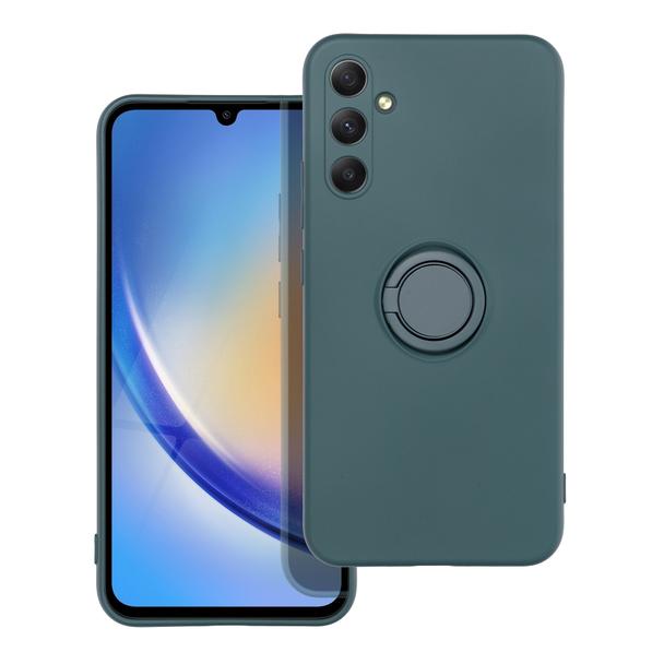 Futerał do Samsung A34 5G Silicone Ring zielony