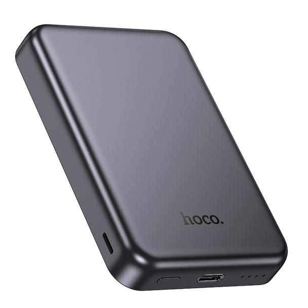Powerbank zgodny z MagSafe Hoco 5000 mAh 2A 5W J160 szary