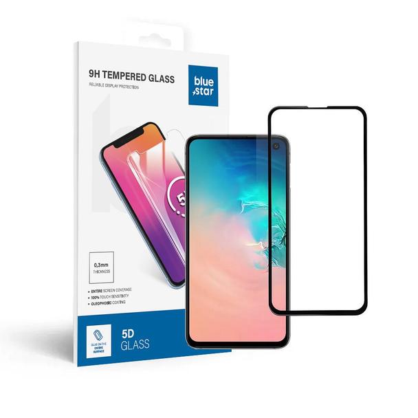 Szkło hartowane do Samsung Galaxy S10e  (full glue / case friendly) Blue Star 5D czarne