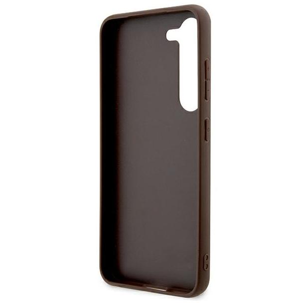 GUESS futerał do SAMSUNG S24 Plus GUHCS24MG4GLBR (4G Bottom Stripe) brązowy