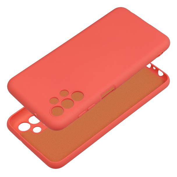 Futerał do Samsung A13 4G Silicone brzoskwiniowy
