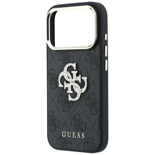 GUESS futerał do IPHONE 18 Pro /17 Pro (Big Strass Logo 4G) brązowy
