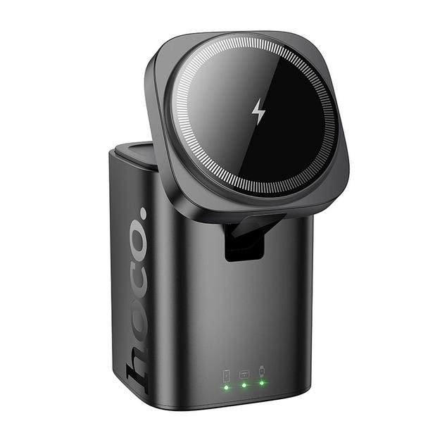 Ładowarka indukcyjna Hoco 3w1 15W kompatybilna z Apple Watch CQ20 czarna