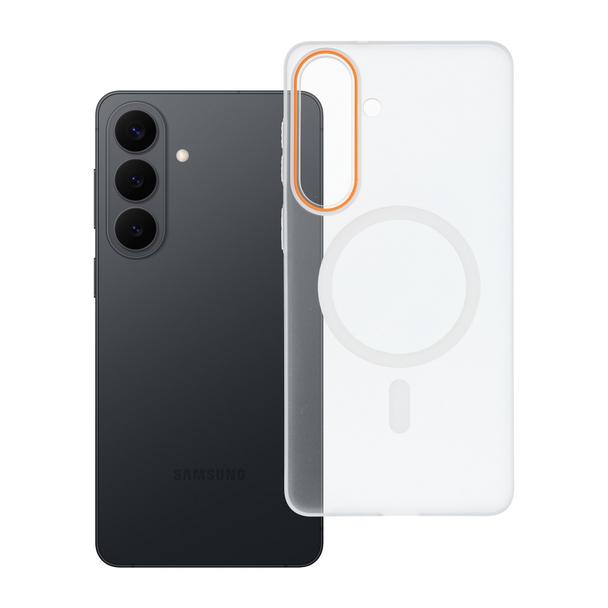 Etui na Samsung S26 PLUS Go Orange zgodne z MagSafe transparentne