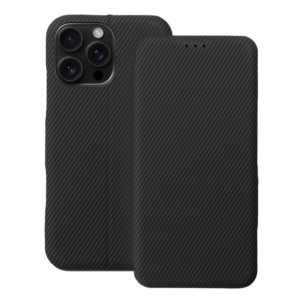Etui z klapką na iPhone 16 PRO MAX Folio Side Magnet czarne