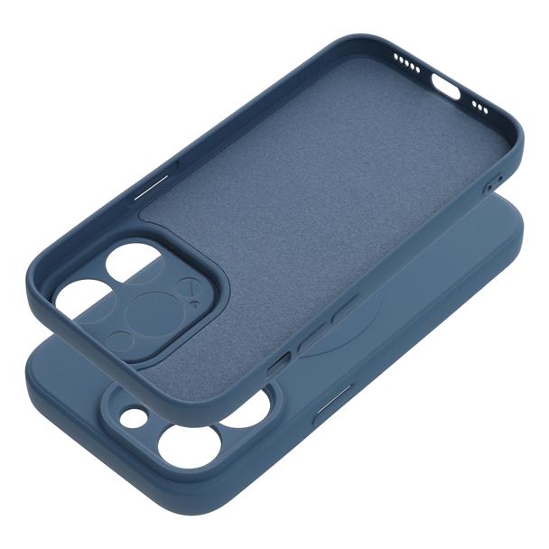 Futerał do iPhone 14 PRO Silicone Mag Cover zgodny z MagSafe niebieski