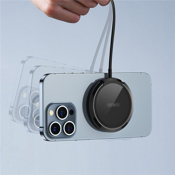 DUZZONA W1 - ładowarka indukcyjna kompatybilna z MagSafe 15W czarna