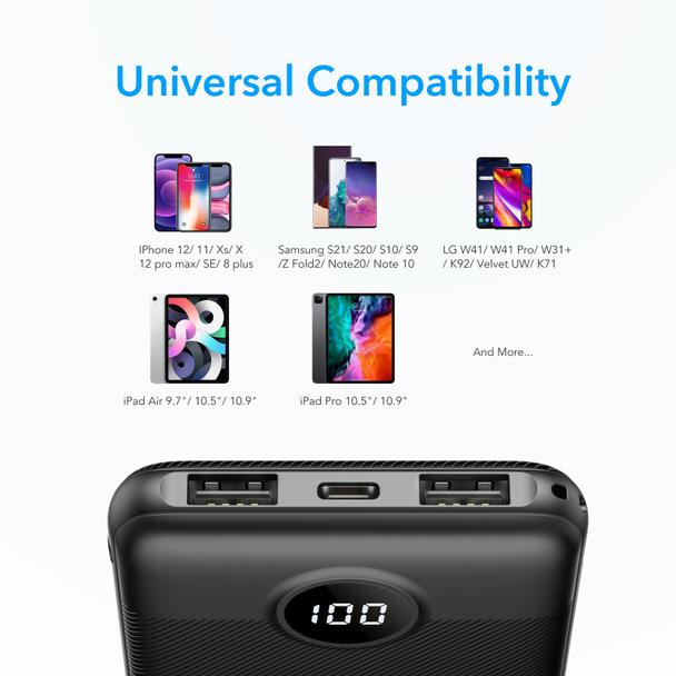 Powerbank Veger L10 (W1105) 10000 mAh czarny