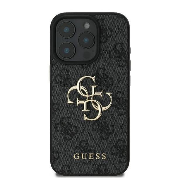 GUESS futerał do IPHONE 16 Pro Max GUHCP16X4GMGGR (4G PU Big Logo) czarny