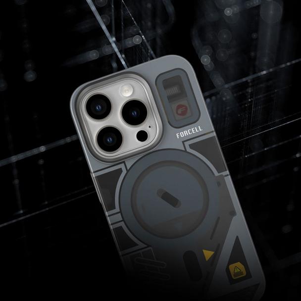 Etui na Samsung S25 Forcell F-Protect Levels Dual Layer 4D technology zgodne z MagSafe Military Drop-Test cyber grey