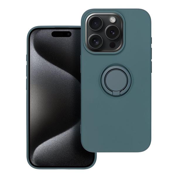 Futerał do iPhone 15 PRO Silicone Ring zielony