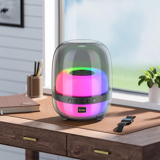 Głośnik bezprzewodowy LED 10W 5h Hoco BS58 czarny