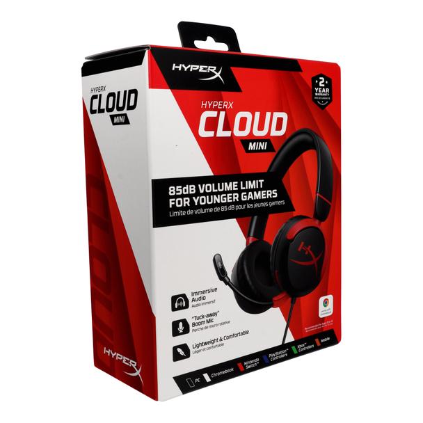Słuchawki przewodowe nauszne Jack 3,5mm z mikrofonem dla dzieci HyperX Cloud MIni Kids czarne