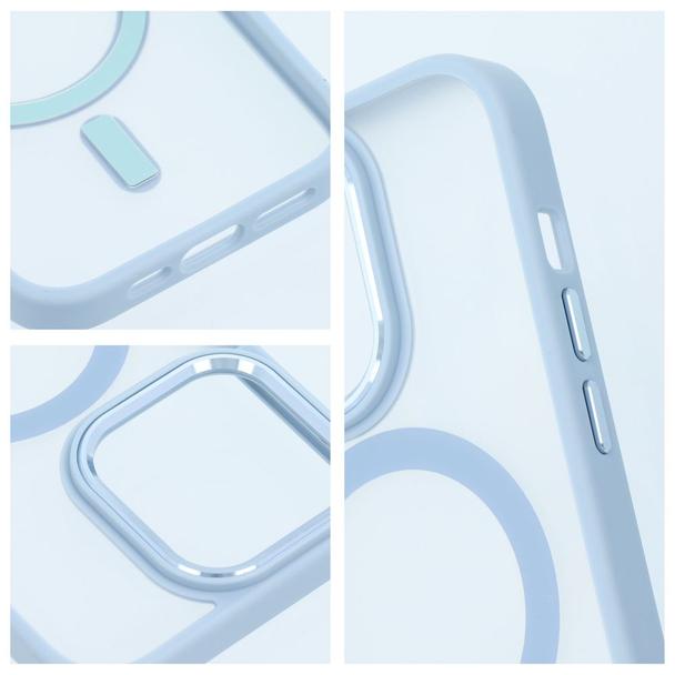 Futerał do iPhone 13 PRO Matte Mag Cover zgodny z MagSafe niebieski