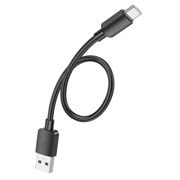 Kabel USB A do USB C Hoco PD 2,4A 27W 0,25 m X96 czarny