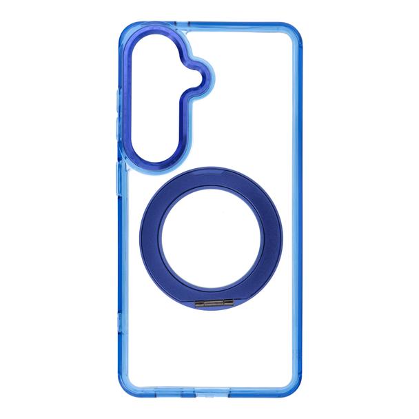 Etui na Samsung S26 Frame Circle Stand zgodne z MagSafe granatowe