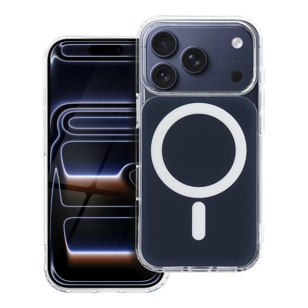 Futerał do iPhone 15 Clear Fusion Mag Cover zgodny z MagSafe granatowy