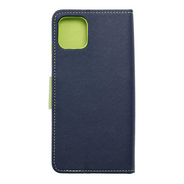 Kabura FANCY Book do SAMSUNG A03 granatowo limonkowy