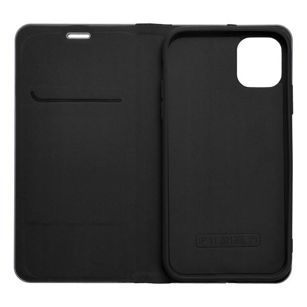 Etui z klapką na iPhone 16 PRO MAX Luna Book Carbon czarne