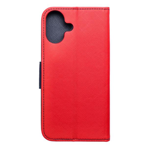 Etui z klapką na iPhone 16 PLUS Fancy Book czerwono-granatowe