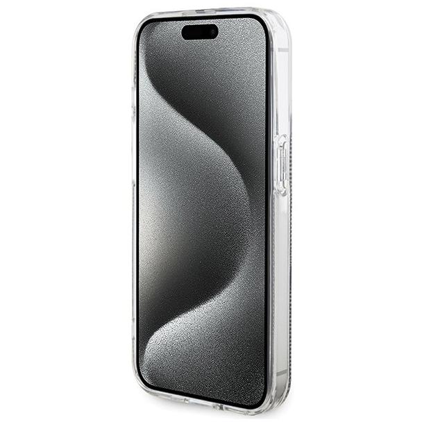 GUESS futerał do IPHONE 15 Pro Max GUHCP15XH4PSEGW (4G Gold  Stripe) brązowy