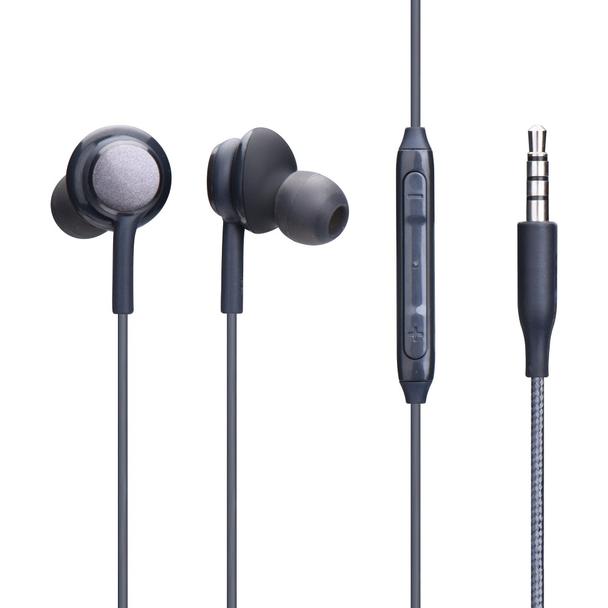 Słuchawki przewodowe Jack 3,5 mm z mikrofonem PERFECT czarne