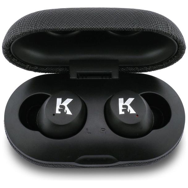 Słuchawki bezprzewodowe douszne ENC KARL LAGERFELD TWS Saffiano Logo KF003013 czarne