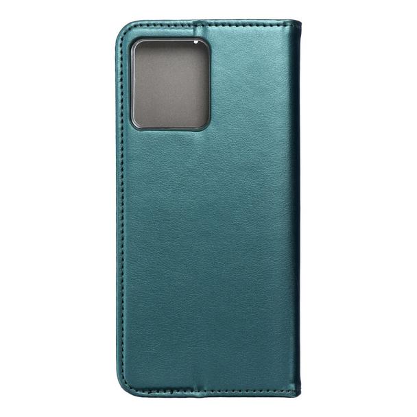 Etui z klapką na Motorola G84 Smart Magneto ciemnozielone
