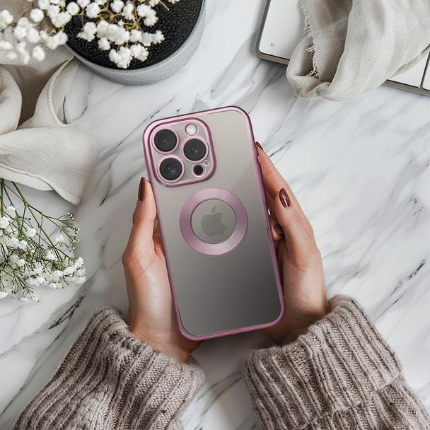 Futerał do iPhone 17 PRO Glam pudrowy róż