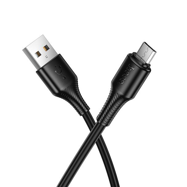 Kabel USB A do Micro USB Hoco 2,4A 1 m X120 czarny