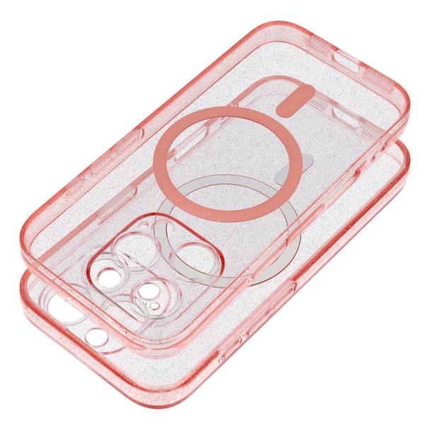 Futerał do Samsung S26 ULTRA Clear Mag Cover (STR) zgodny z MagSafe różowy glitter
