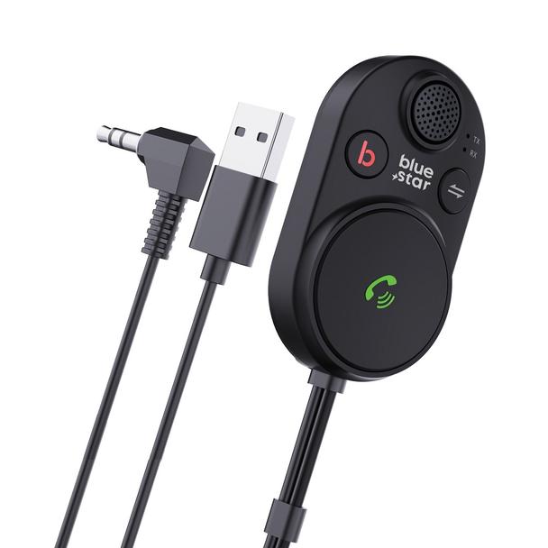 Transmiter samochodowy bluetooth Blue Star 2w1 CarLink BT62 czarny