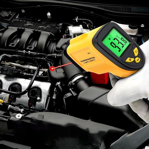 Pirometr termometr laserowy bezdotykowy na podczerwień RC-K-1397  żółto czarny
