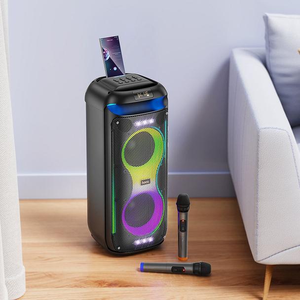Zestaw do karaoke bluetooth 60W 6h Hoco HA13 PRO czarny
