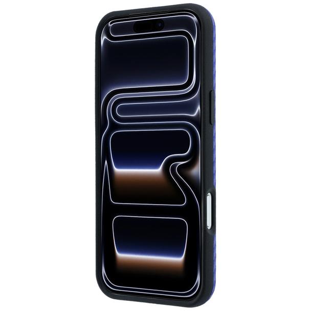 BMW futerał do IPHONE 18 Pro/17 Pro kompatybilny z MagSafe (Carbon Metal Logo) niebieski