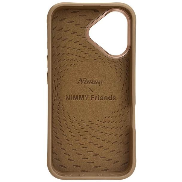 NIMMY futerał TYGRYS kompatybilny z MagSafe do IPHONE 16 jasno brązowy