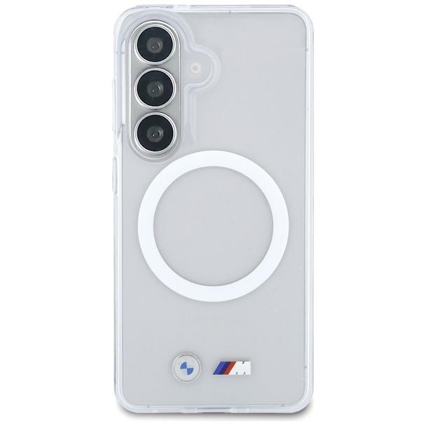 BMW futerał do SAMSUNG S26 BMHMS26S25HSMLKT (Magnetic IML Shockproof W/ Metal Logos) transparentny