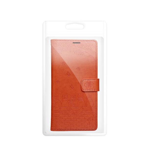 Etui z klapką na Redmi NOTE 15 5G Mezzo Book koty brązowe