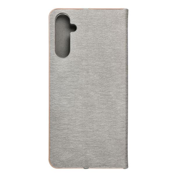 Etui z klapką na Samsung A05s Luna Book Gold srebrne
