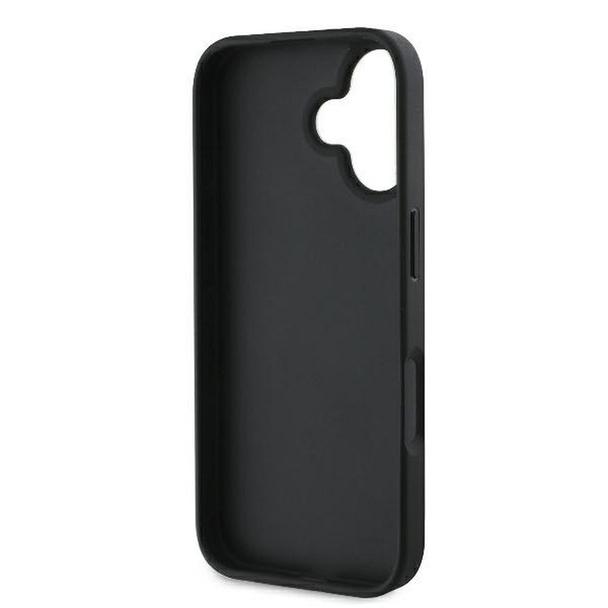 GUESS futerał do IPHONE 16 Plus GUHCP16MHG4SGK (Fixed Glitter Big 4G) czarny