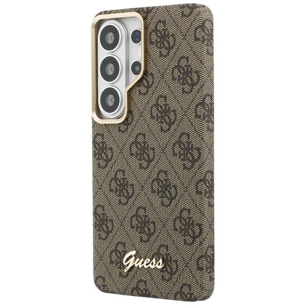 GUESS futerał do SAMSUNG S26 Ultra GUHMS26L5P4FWMSW (4G Script MagSafe) brązowy