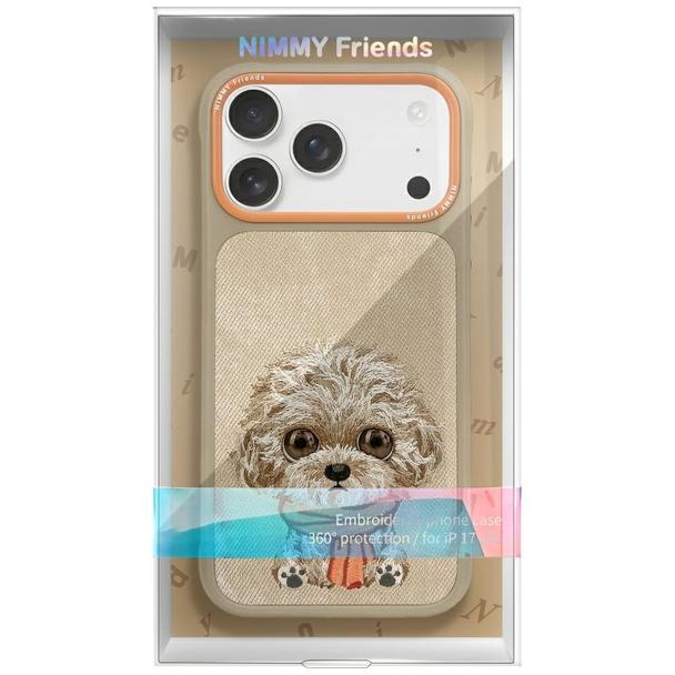 NIMMY futerał BIG EYED PET 2.0 Dog do IPHONE 17 Pro beżowy