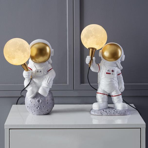 Lampka nocna ASTRONAUTA Art Deco stojący (wzór 1) AMTL